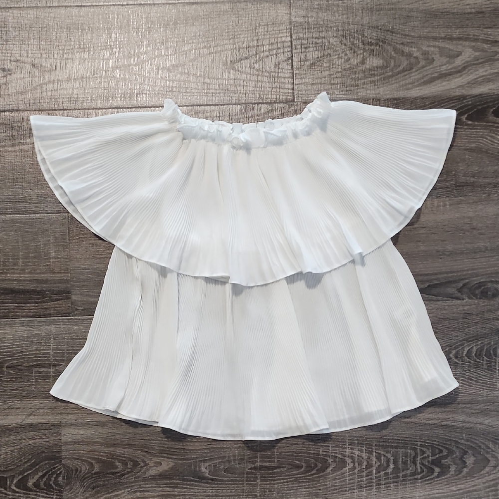💋 Goodnight Macaroon pleated Flowy Top 💋
